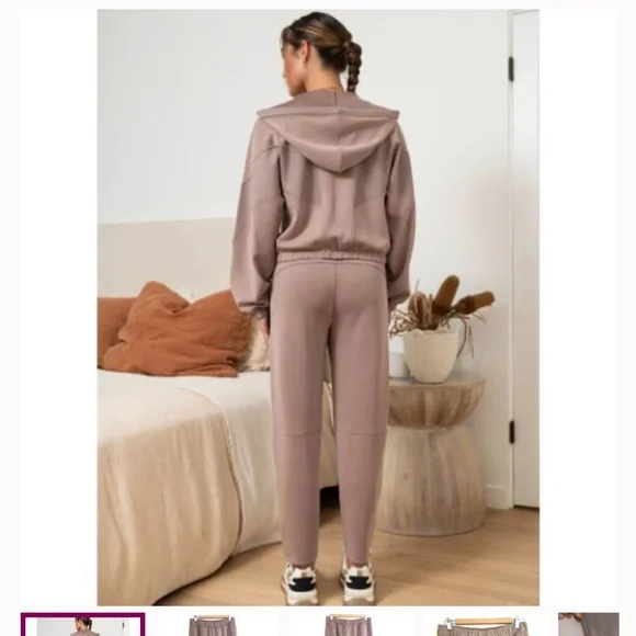 T/S by Thrive Modal Blend Grey Women’s Joggers Pockets Sz XL Lounge Pants - Picture 8 of 9